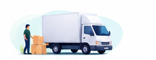 Camion de déménagement avec chauffeur